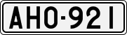 License plate of Finland, Cars