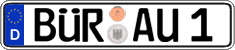 German license plate, Regular plates
