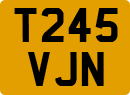 License plate of the United Kingdom, 1983 year system