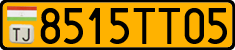 License plate of Tajikistan, Public transport (2009)