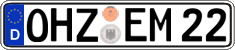 German license plate, Regular plates