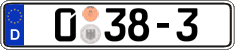 German license plate, Diplomatic