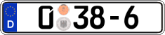 German license plate, Diplomatic