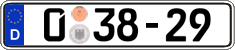 German license plate, Diplomatic