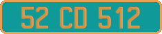 French license plate, Diplomatic
