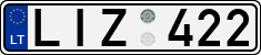 License plate of Lithuania, Cars