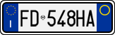 License plate of Italy, Cars (1994 year series)