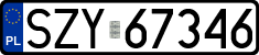 License plates of Poland, Regular car plates