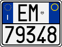 License plate of Italy, Motorcycles (1994 year series)