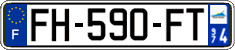 French license plate, SIV (ordinary)