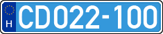 license plates of Hungary, Diplomatic