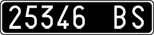 License plate of Italy, Cars (1927 year series)