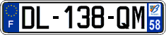 French license plate, SIV (ordinary)