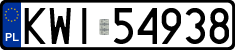License plates of Poland, Regular car plates