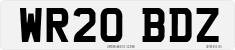 License plate of the United Kingdom, 2001 year system