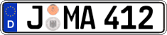 German license plate, Regular plates