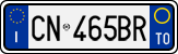 License plate of Italy, Cars (1994 year series)