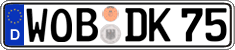 German license plate, Regular plates