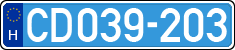 license plates of Hungary, Diplomatic