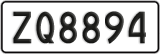License plate of New Zealand, AB1(234)