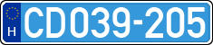 license plates of Hungary, Diplomatic