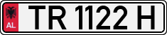 License plate of Albania, Cars (1993)