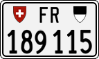 License plate of Switzerland, Cars