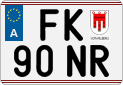 License plate of Austria, Regular plates