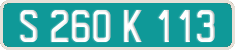 French license plate, Diplomatic