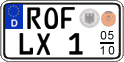 German license plate, Seasonal plates