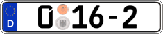 German license plate, Diplomatic