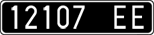 License plate of Italy, Cars (1927 year series)