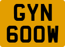 License plate of the United Kingdom, 1963 year system
