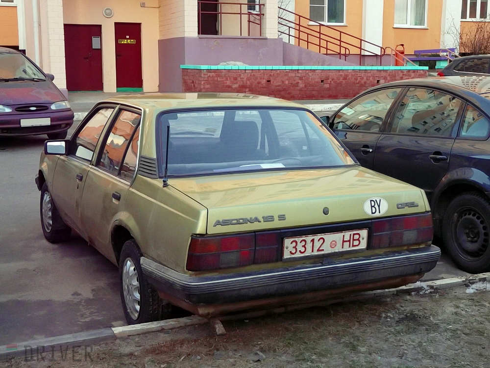 3312 HB, Opel Ascona 3rd gen 4-door Sedan (C), 1981–1988