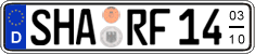 German license plate, Seasonal plates