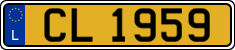 License plate of Luxembourg, 2003 year system