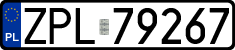 License plates of Poland, Regular car plates