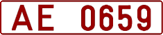 License plate Belarus, Trucks and buses (1992)