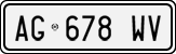 License plate of Italy, Cars (1994 year series)