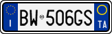 License plate of Italy, Cars (1994 year series)