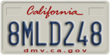 California, Passenger Car (1ABC234)