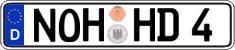 German license plate, Regular plates