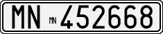 License plate of Italy, Cars (1927 year series)