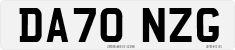 License plate of the United Kingdom, 2001 year system