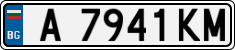 License plate of Bulgaria, Cars