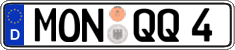 German license plate, Regular plates