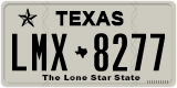 Texas, Regular plates (2012) (АBC-1234)
