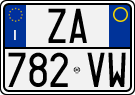 License plate of Italy, Cars (1994 year series)