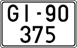 License plates of Spain, 1900 year series