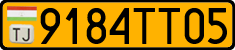 License plate of Tajikistan, Public transport (2009)